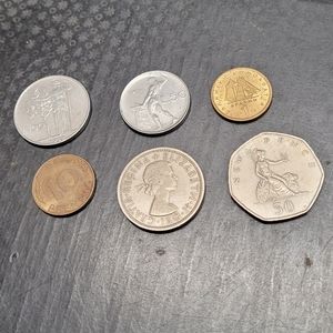 Set of six collectable coins